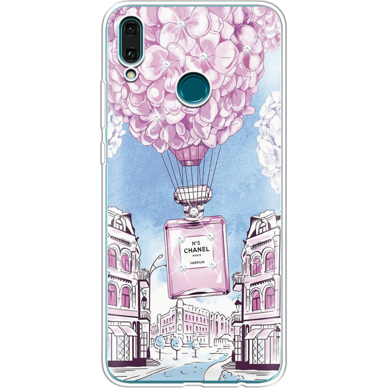 Чехол со стразами Huawei Y9 2019 Perfume bottle