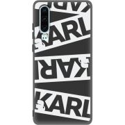 Черный чехол Uprint Huawei P30 White Karl