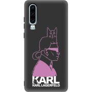 Черный чехол Uprint Huawei P30 Pink Karl