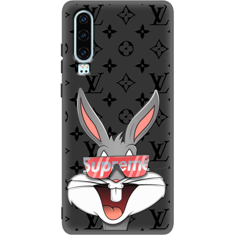 Черный чехол Uprint Huawei P30 looney bunny