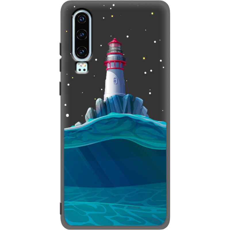 Черный чехол Uprint Huawei P30 Lighthouse