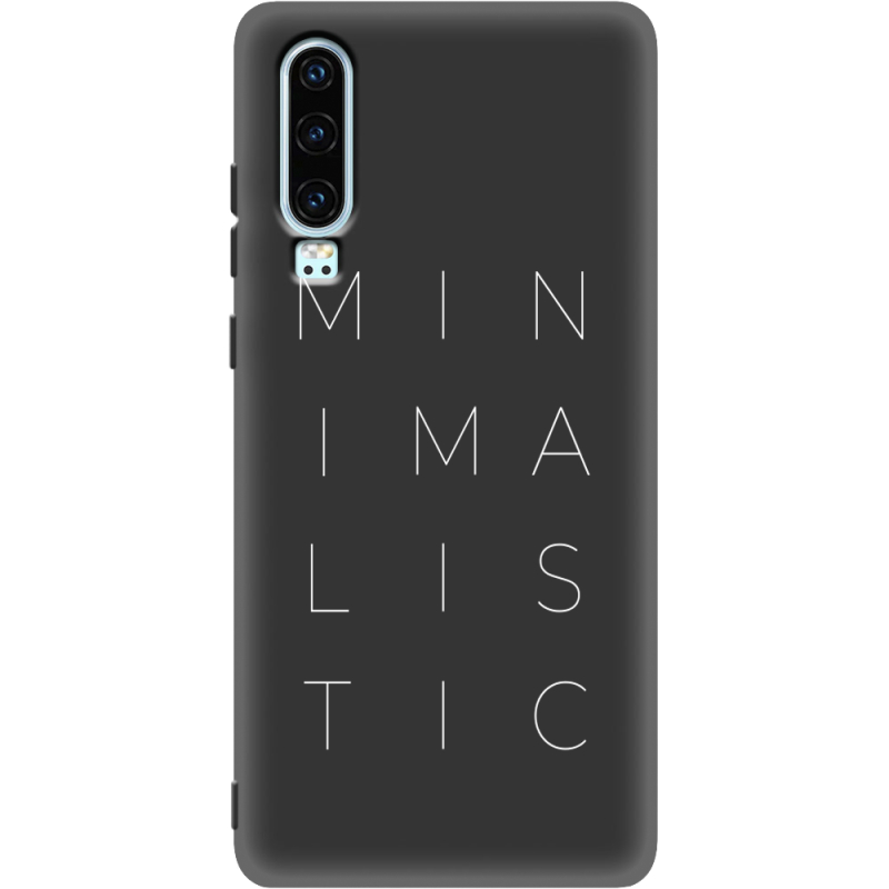 Черный чехол Uprint Huawei P30 Minimalistic