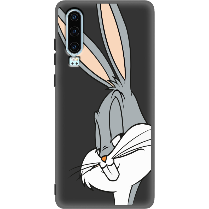 Черный чехол Uprint Huawei P30 Lucky Rabbit