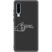 Черный чехол Uprint Huawei P30 Pew Pew