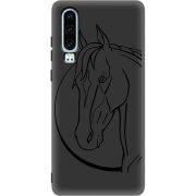 Черный чехол Uprint Huawei P30 Horse