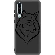 Черный чехол Uprint Huawei P30 Wolf