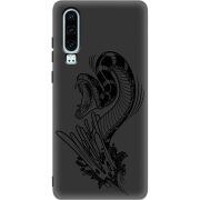 Черный чехол Uprint Huawei P30 Snake