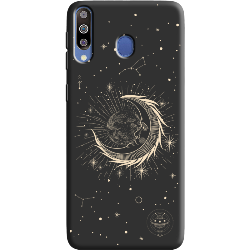 Черный чехол Uprint Samsung M305 Galaxy M30 Moon
