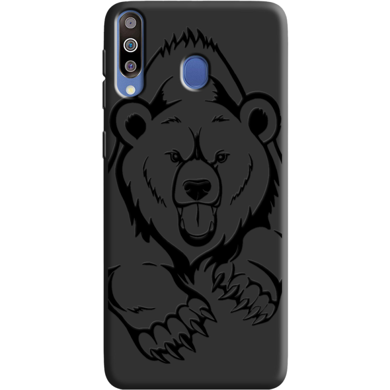 Черный чехол Uprint Samsung M305 Galaxy M30 Grizzly Bear