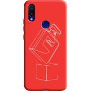 Красный чехол Uprint Xiaomi Redmi 7 