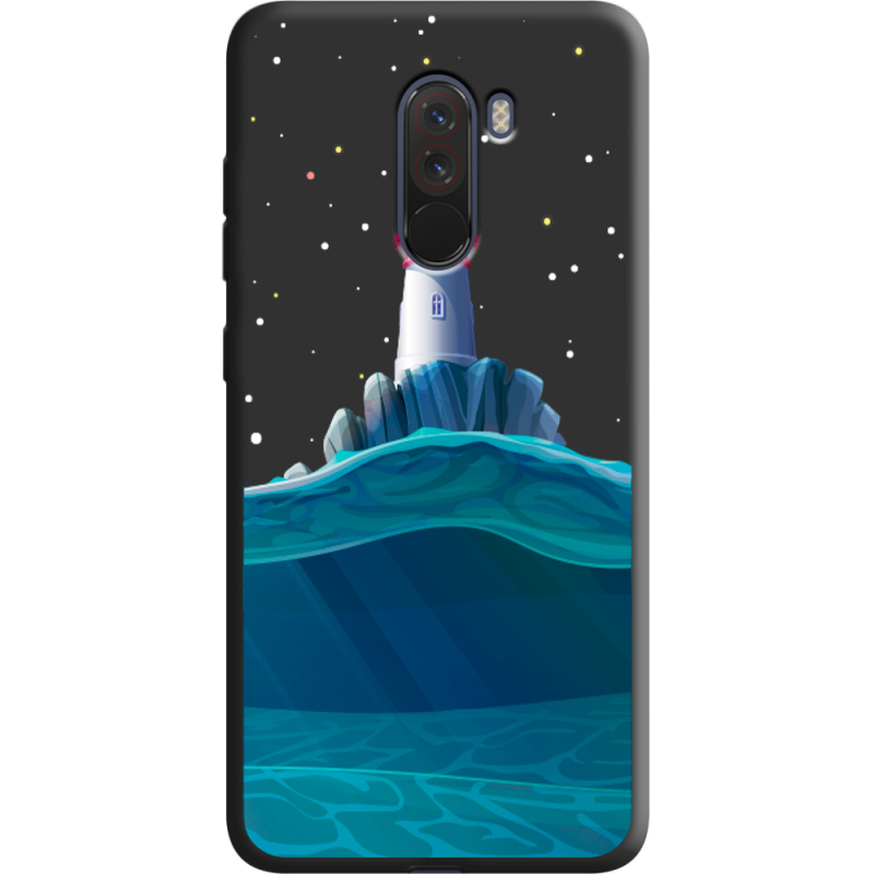 Черный чехол Uprint Xiaomi Pocophone F1 Lighthouse