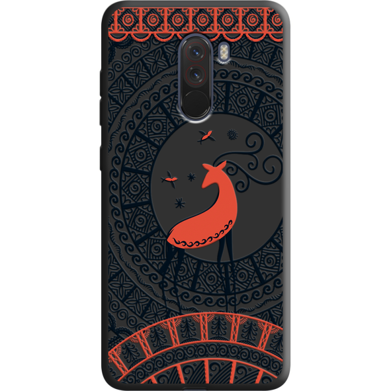 Черный чехол Uprint Xiaomi Pocophone F1 Ornament