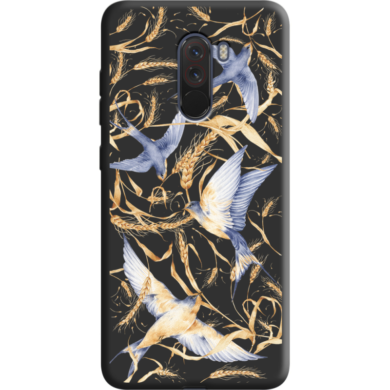 Черный чехол Uprint Xiaomi Pocophone F1 Ластівки