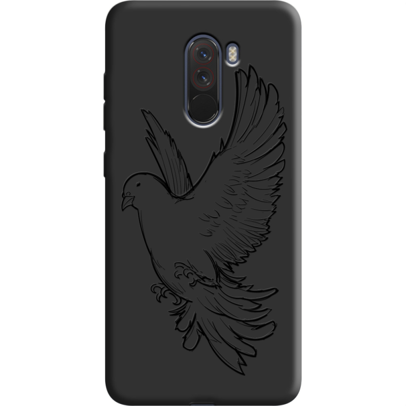 Черный чехол Uprint Xiaomi Pocophone F1 Dove