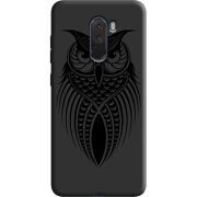 Черный чехол Uprint Xiaomi Pocophone F1 Owl