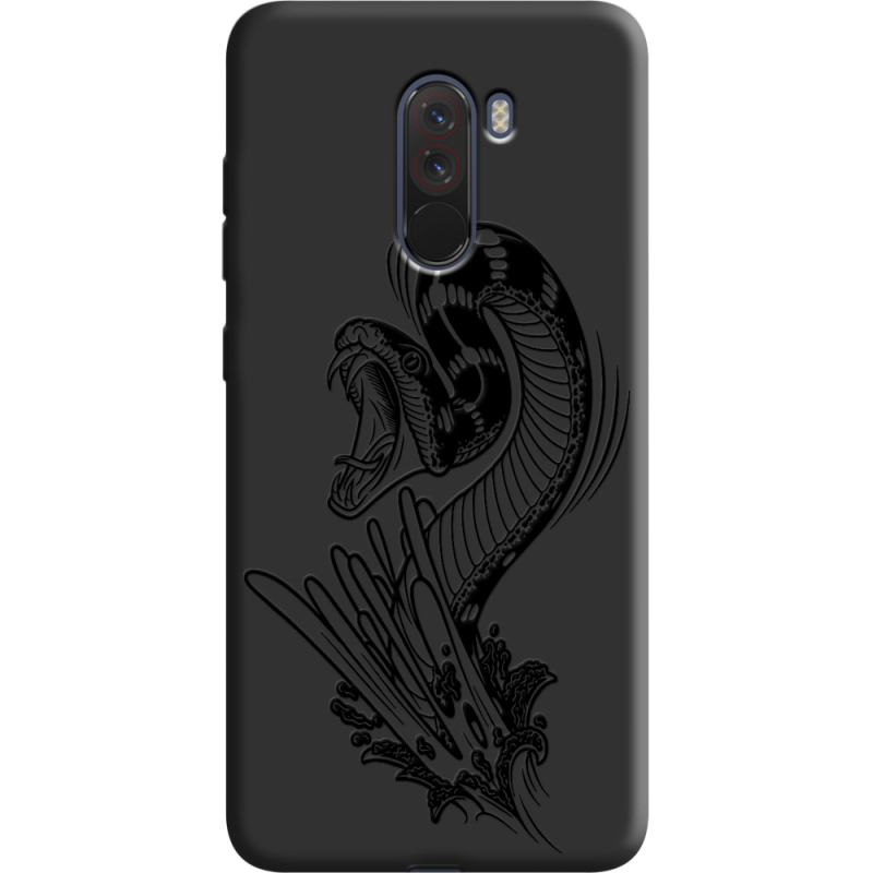 Черный чехол Uprint Xiaomi Pocophone F1 Snake