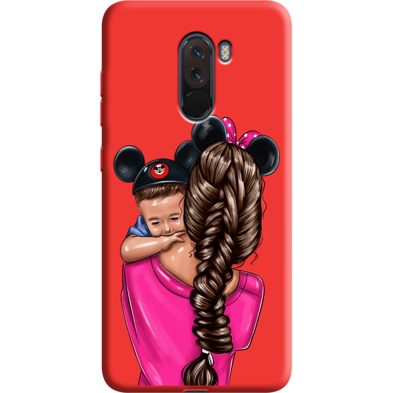 Красный чехол Uprint Xiaomi Pocophone F1 Mouse Mommy