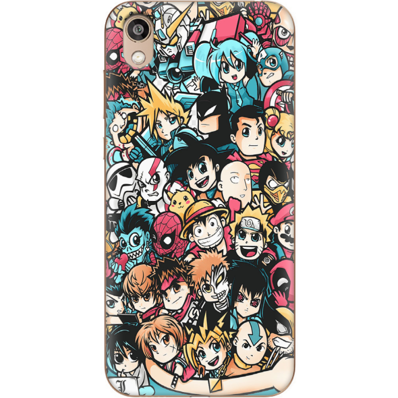 Чехол Uprint Huawei Honor 8S Anime Stickers