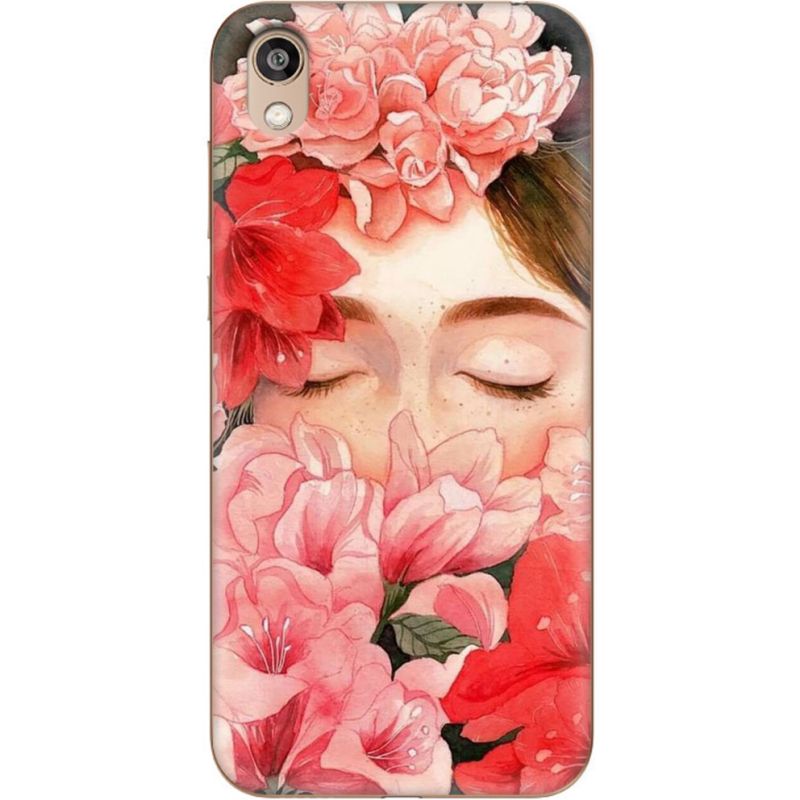 Чехол Uprint Huawei Honor 8S Girl in Flowers