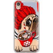 Прозрачный чехол Uprint Honor 8S Winter Puggy