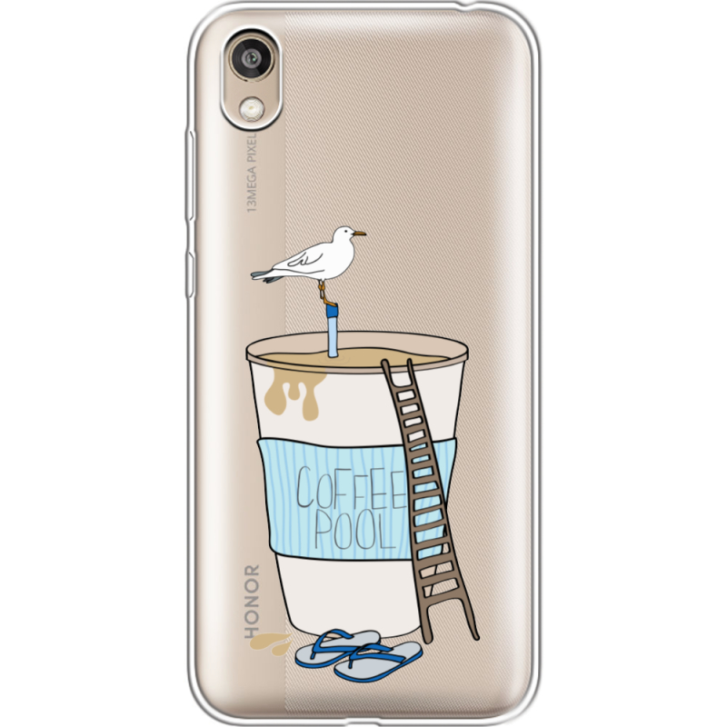 Прозрачный чехол Uprint Honor 8S Segull in Cofee Pool