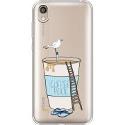Прозрачный чехол Uprint Honor 8S Segull in Cofee Pool
