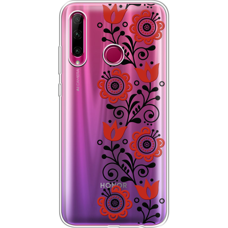 Прозрачный чехол Uprint Honor 10i Ethno Ornament