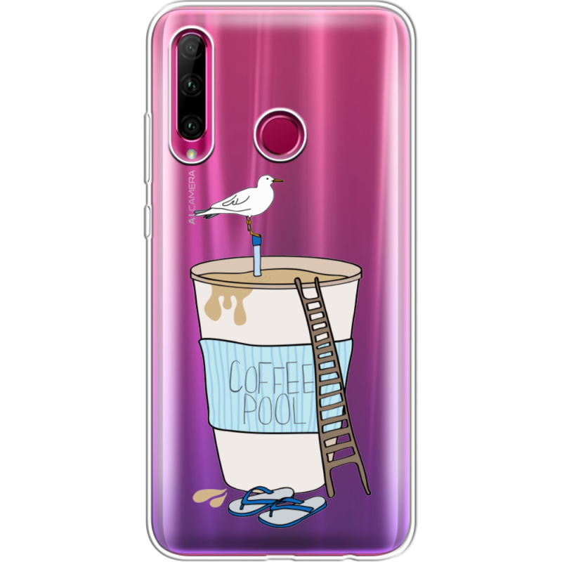 Прозрачный чехол Uprint Honor 10i Segull in Cofee Pool