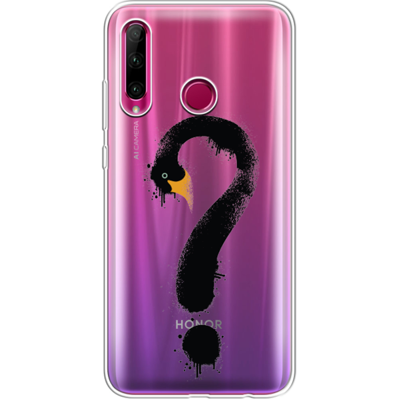 Прозрачный чехол Uprint Honor 10i Swan question