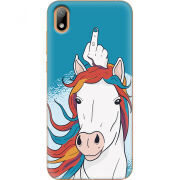 Чехол U-print Huawei Y5 2019 Fuck Unicorn