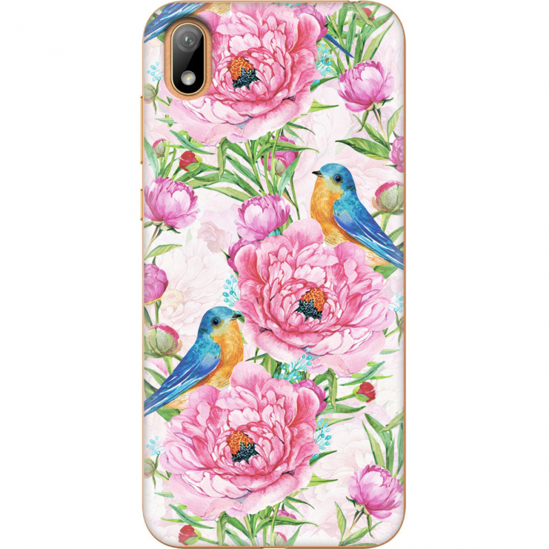 Чехол U-print Huawei Y5 2019 Birds and Flowers