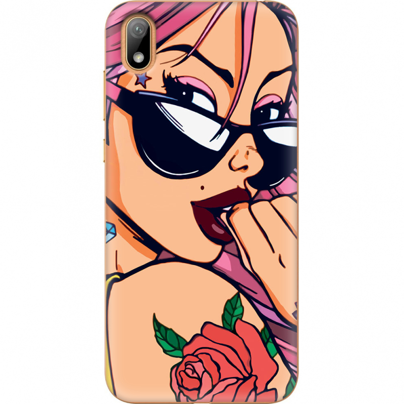 Чехол U-print Huawei Y5 2019 Pink Girl