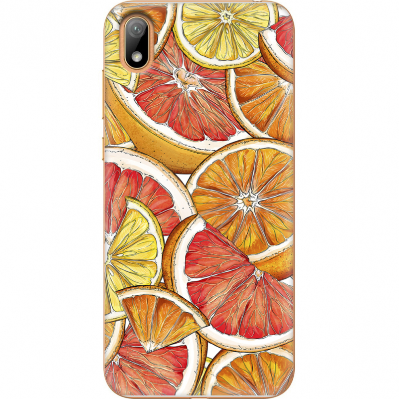 Чехол U-print Huawei Y5 2019 Citrus Pattern