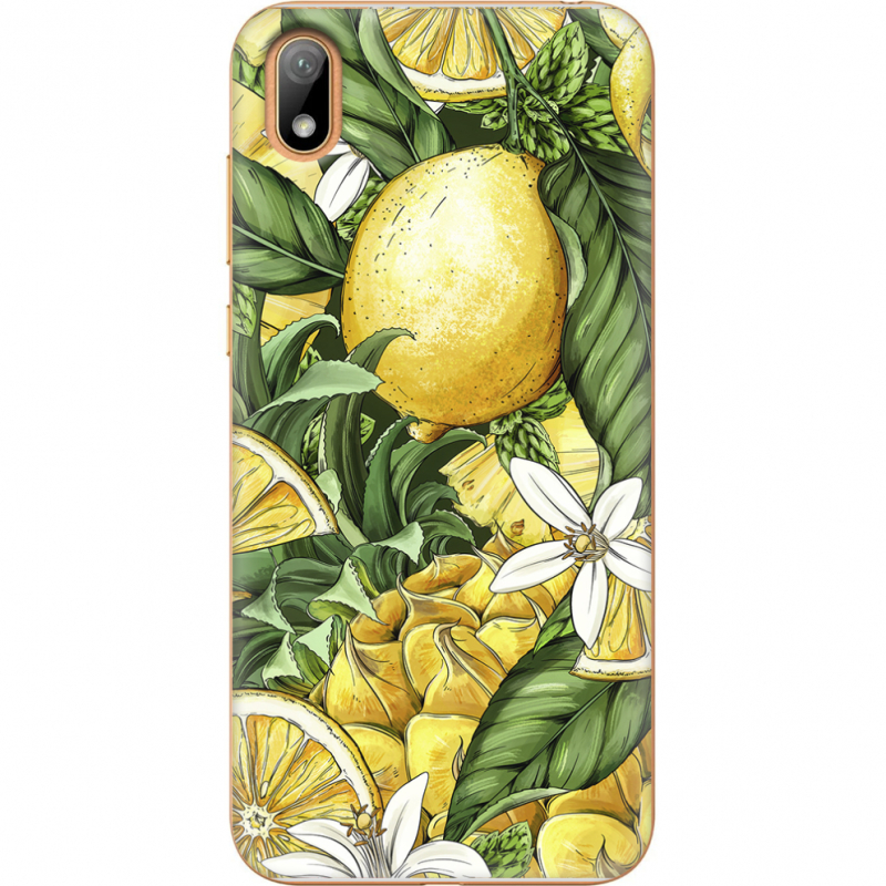 Чехол U-print Huawei Y5 2019 Lemon Pattern