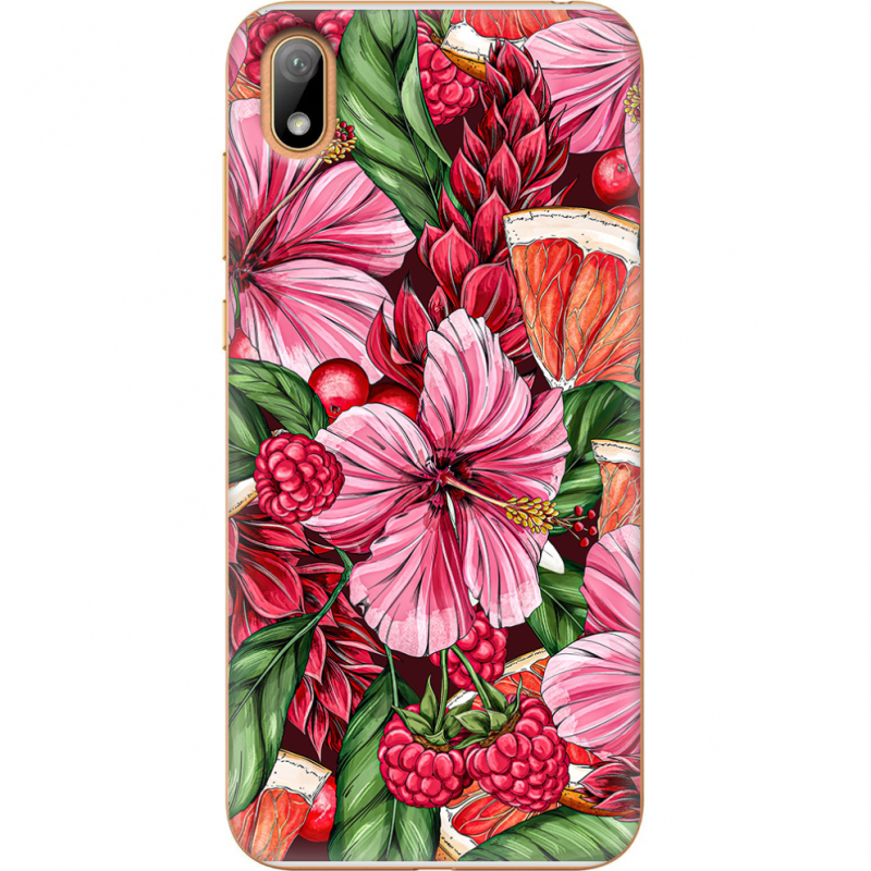 Чехол U-print Huawei Y5 2019 Tropical Flowers