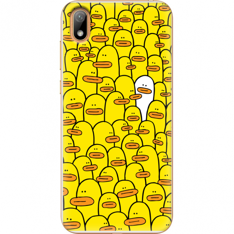 Чехол U-print Huawei Y5 2019 Yellow Ducklings