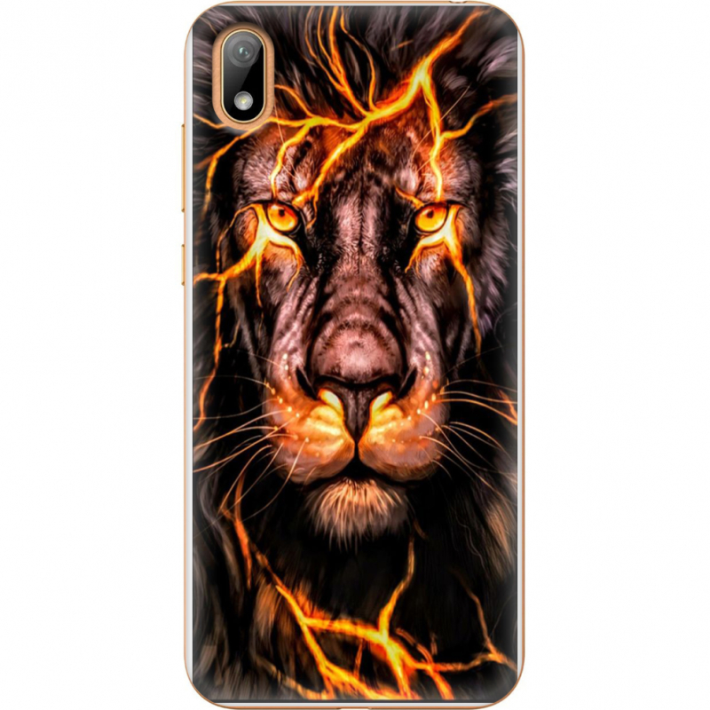 Чехол U-print Huawei Y5 2019 Fire Lion