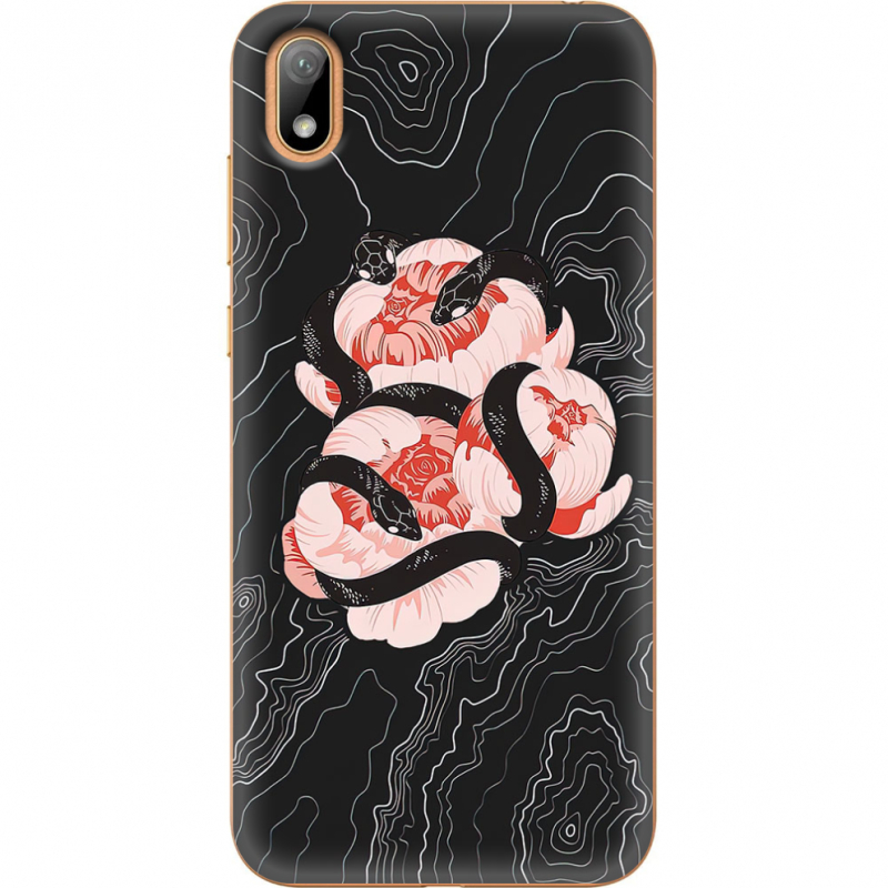 Чехол U-print Huawei Y5 2019 Snake Rose