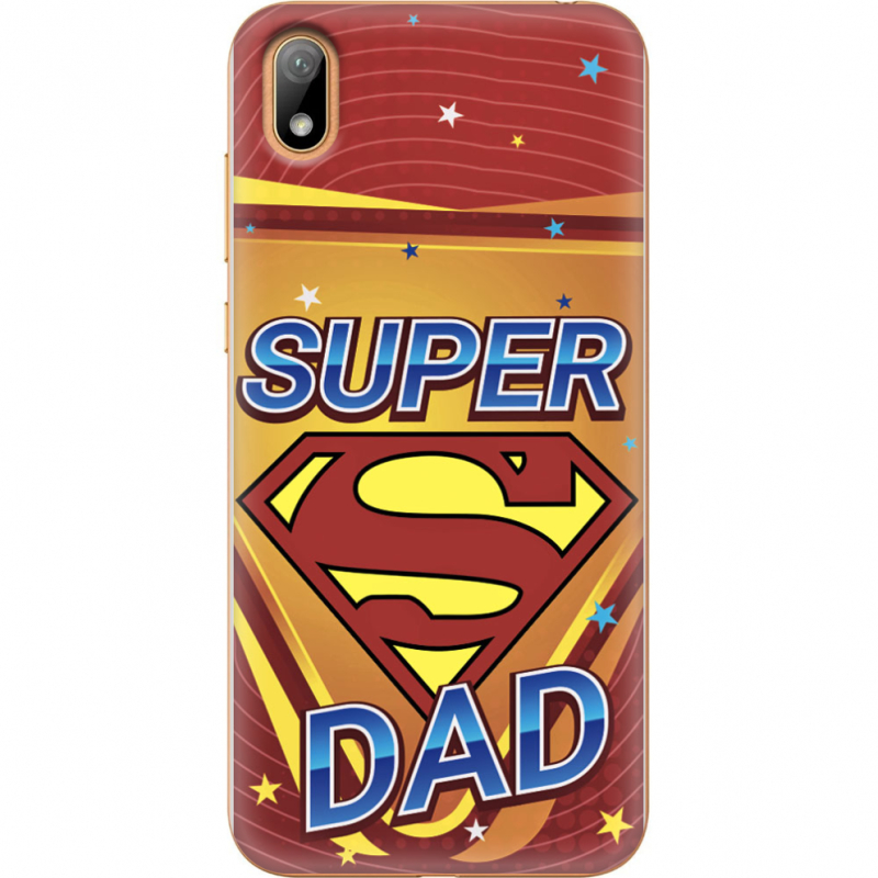 Чехол U-print Huawei Y5 2019 Super Dad