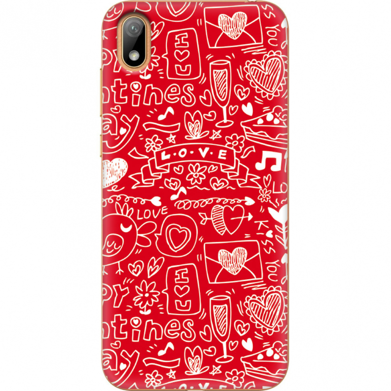 Чехол U-print Huawei Y5 2019 Happy Valentines