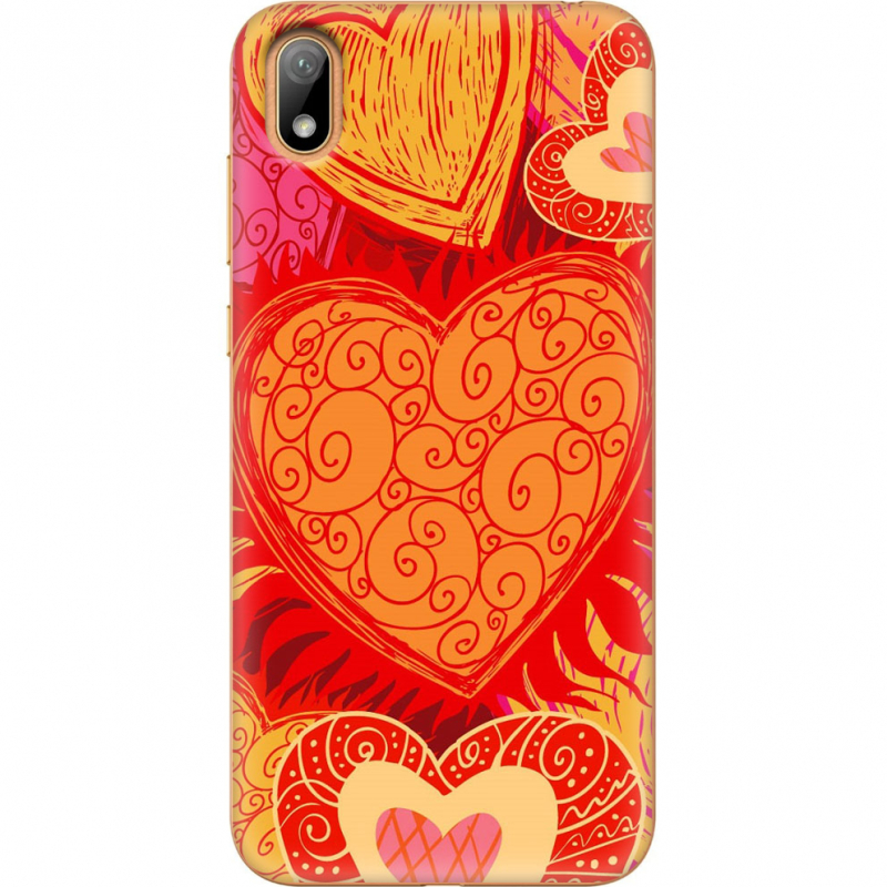 Чехол U-print Huawei Y5 2019 Warm Hearts