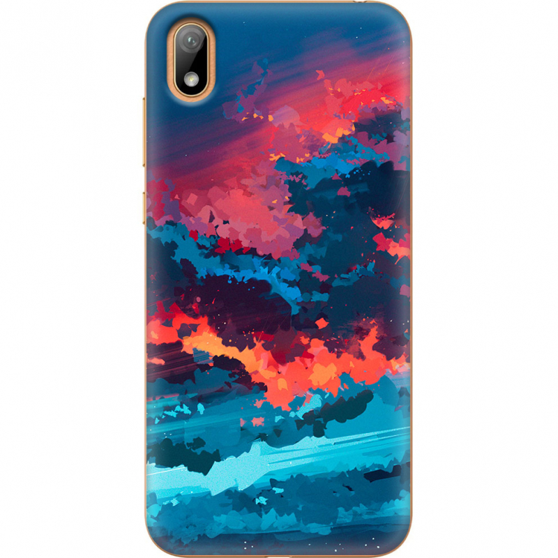 Чехол U-print Huawei Y5 2019 Thunderclouds