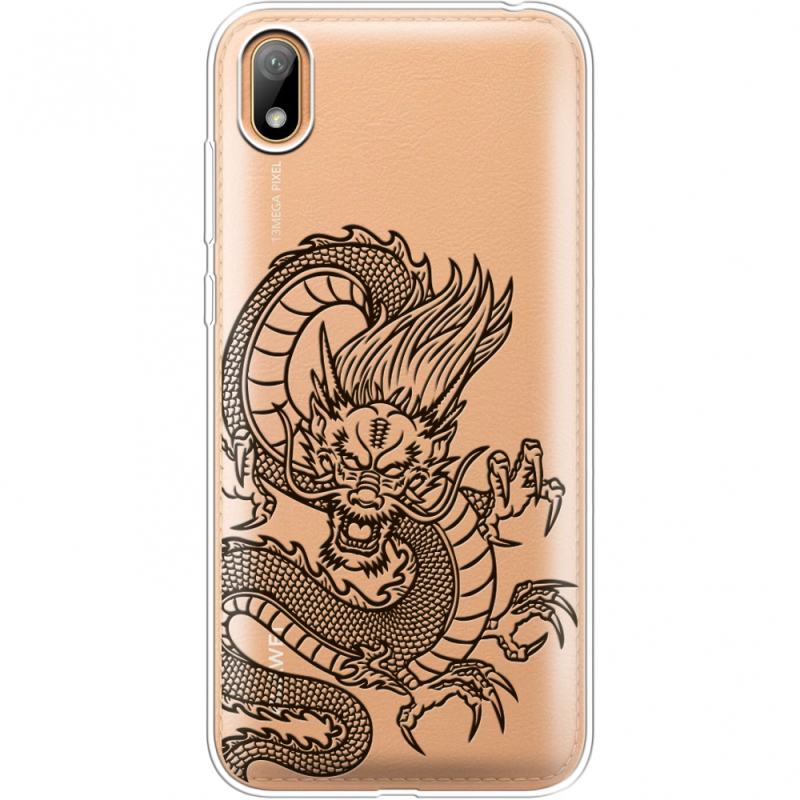 Прозрачный чехол Uprint Huawei Y5 2019 Chinese Dragon