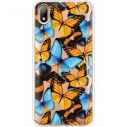 Прозрачный чехол Uprint Huawei Y5 2019 Butterfly Morpho
