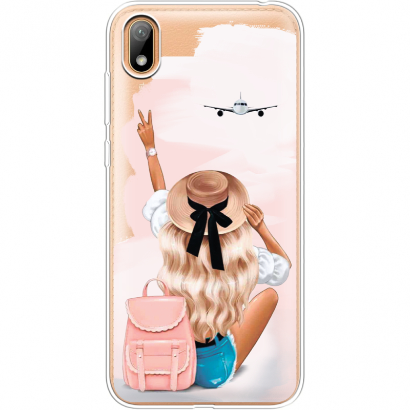 Прозрачный чехол Uprint Huawei Y5 2019 Travel Girl