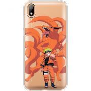 Прозрачный чехол Uprint Huawei Y5 2019 Naruto and Kurama