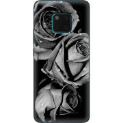 Чехол Uprint Huawei Mate 20 Pro Black and White Roses