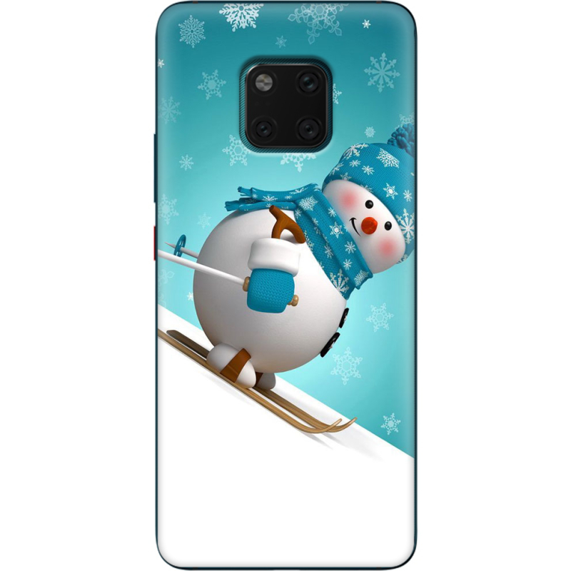Чехол Uprint Huawei Mate 20 Pro Skier Snowman