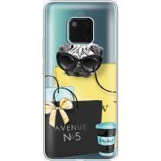 Прозрачный чехол Uprint Huawei Mate 20 Pro Fashion Pug