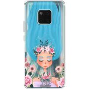 Прозрачный чехол Uprint Huawei Mate 20 Pro Blue Hair